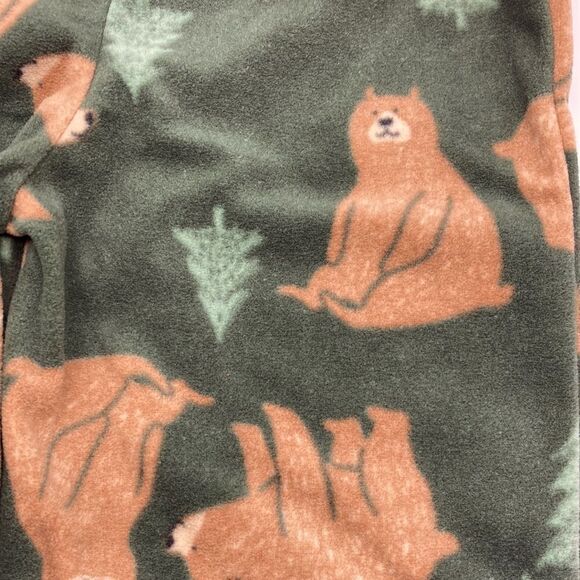 Baby Long Sleeve Bear Forest Print Pajama Lounge 2-Piece Set Size 18M - Picture 3 of 3